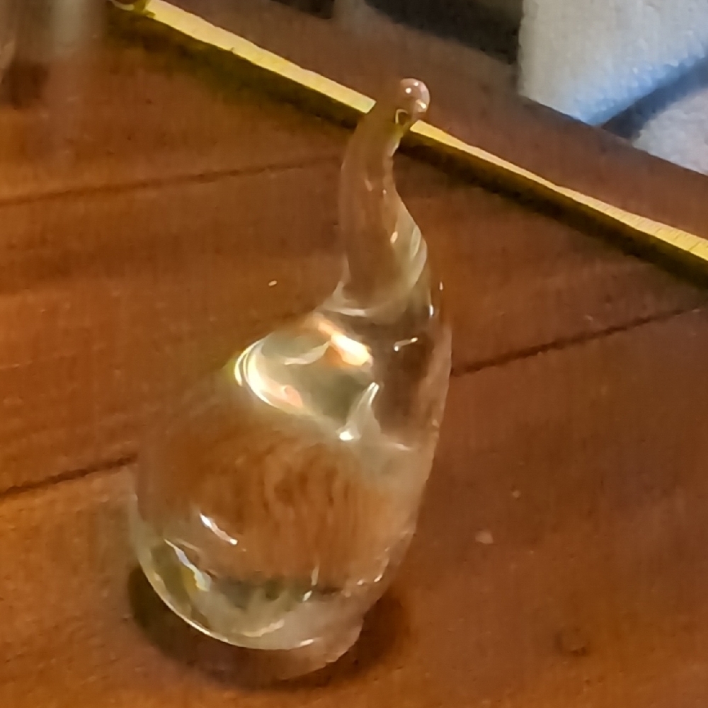 Elegant Glass Tear Drop Paperweight Figurine